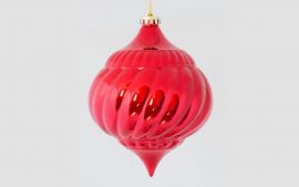 Игрушка новогодняя 25 см "Подвес" красный